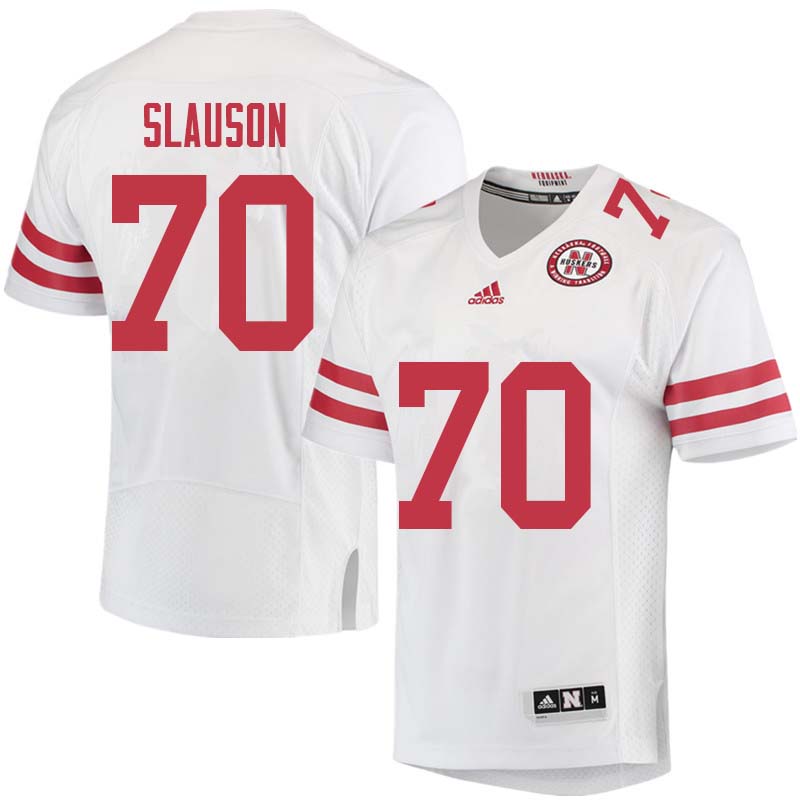 Men #70 Matt Slauson Nebraska Cornhuskers College Football Jerseys Sale-White